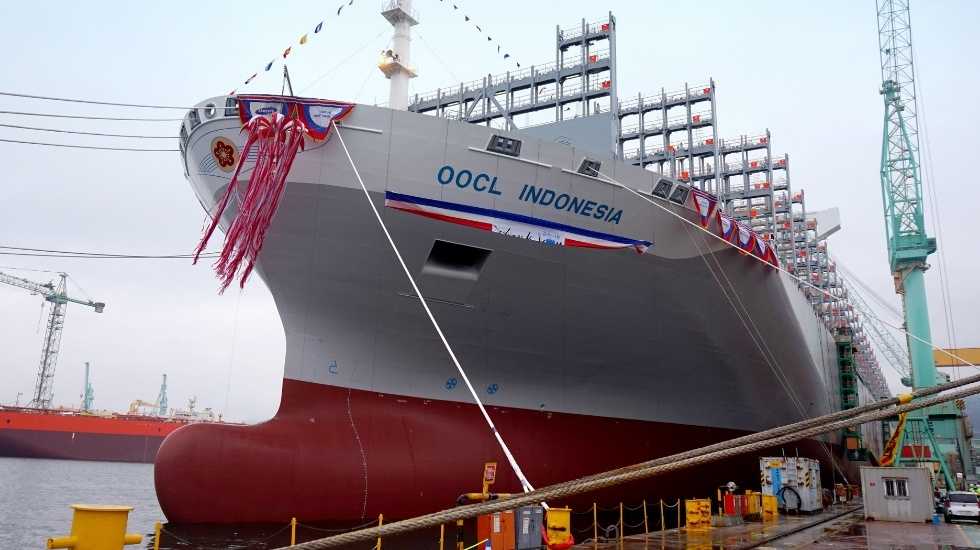  אניית OOCL INDONESIA. אניית ענק מדגם ״ג׳יגה״ 